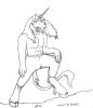 Fanart - Marco in Guardian form - anthro unicorn