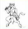 Drasurrahe, young female minotaur - aged from original version.