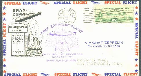 1933 Century of Progress Flight Cover