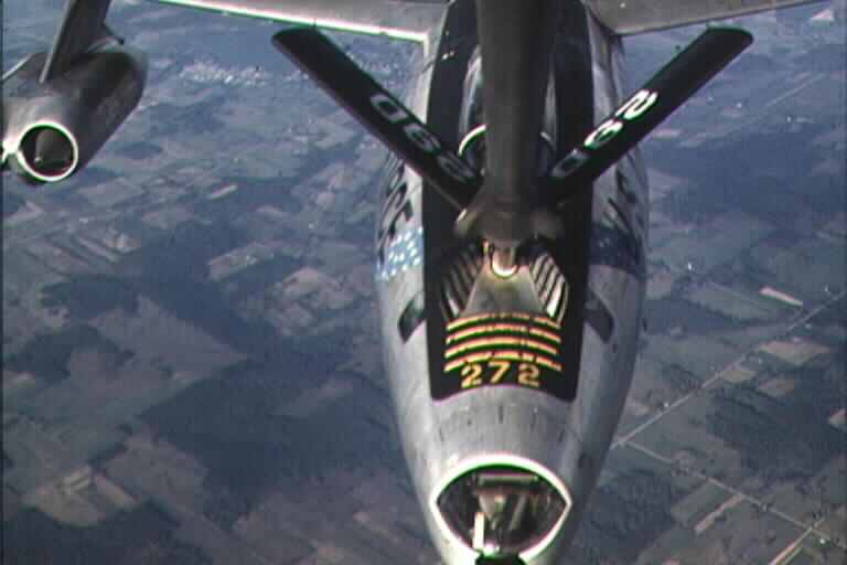 100th Bomb Wing B-47 taking gas.