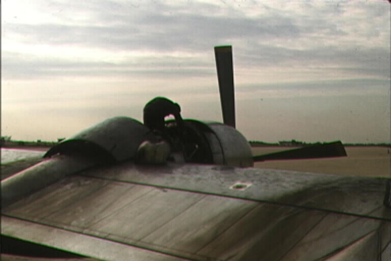 100th AREFS KC-97 getting some usual engine maintenance.