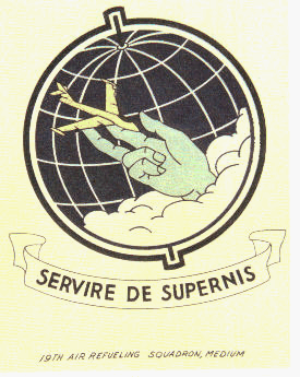 19th Air Refueling Squadron official emblem.