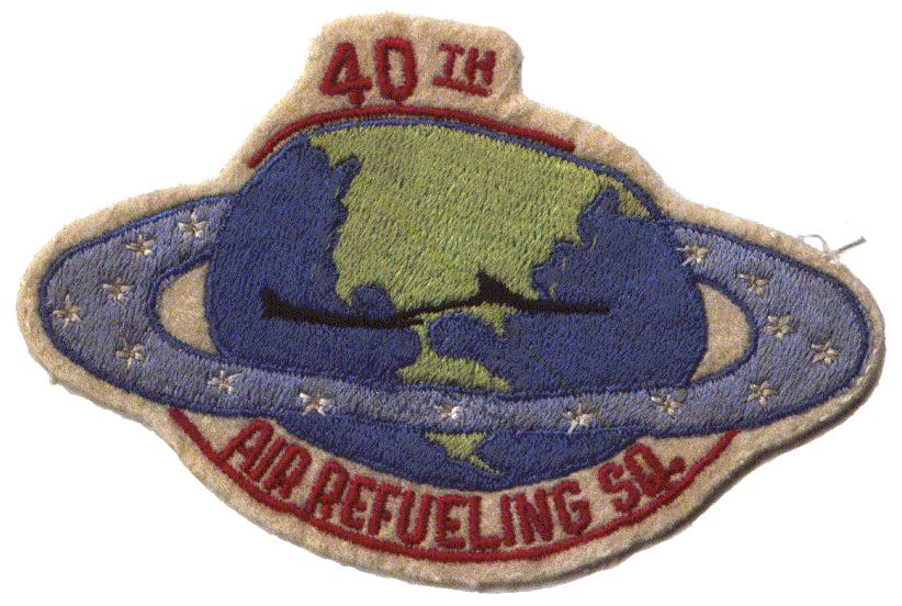 Original 40th AREFS patch on felt.