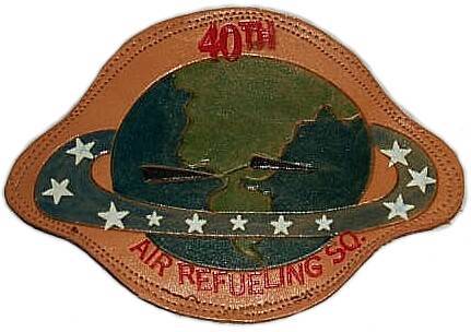 40th AREFS patch on leather. I don't know the story behind this patch.