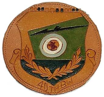 40th Bombardment patch on leather. I don't know the story behind this one.
