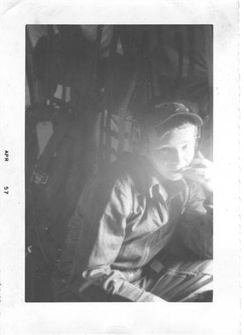 Little Joe Dankulich in a 42nd AREFS KC-97 courtesy of Ken Henrich.
