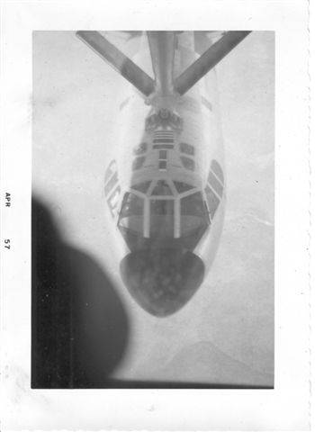 42nd AREFS KC-97 refueling a B-52B from Loring AFB, Maine in 1957 coutesy of Ken Henrich.