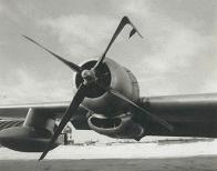 98th ARS KC-97G with damaged prop.