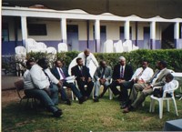 Big guys in a conference