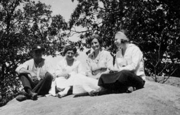 Foursome on a Rock
