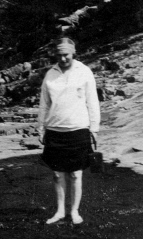 Girl Standing in Stream