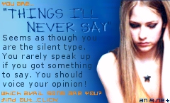 which avril song are you?