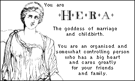 Take the Greek Goddess Test @ Rasberry Rain