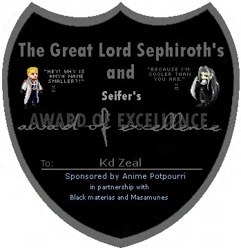 My first award!!