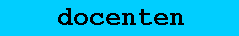 Docenten