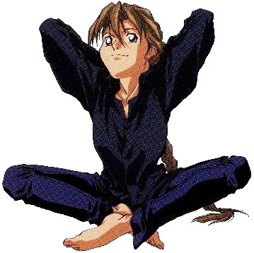 DUO!! lotus position!!!.... uhh... forget I said that... Duo-kun ::heart eyes::