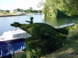 Boy On Bird, topiary