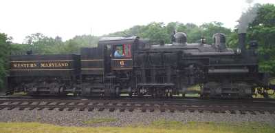 steam train on mountain