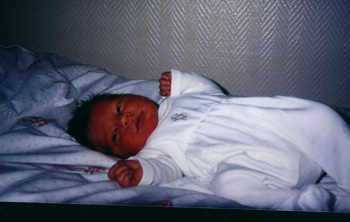 the youngest one, Patrick, here a week old