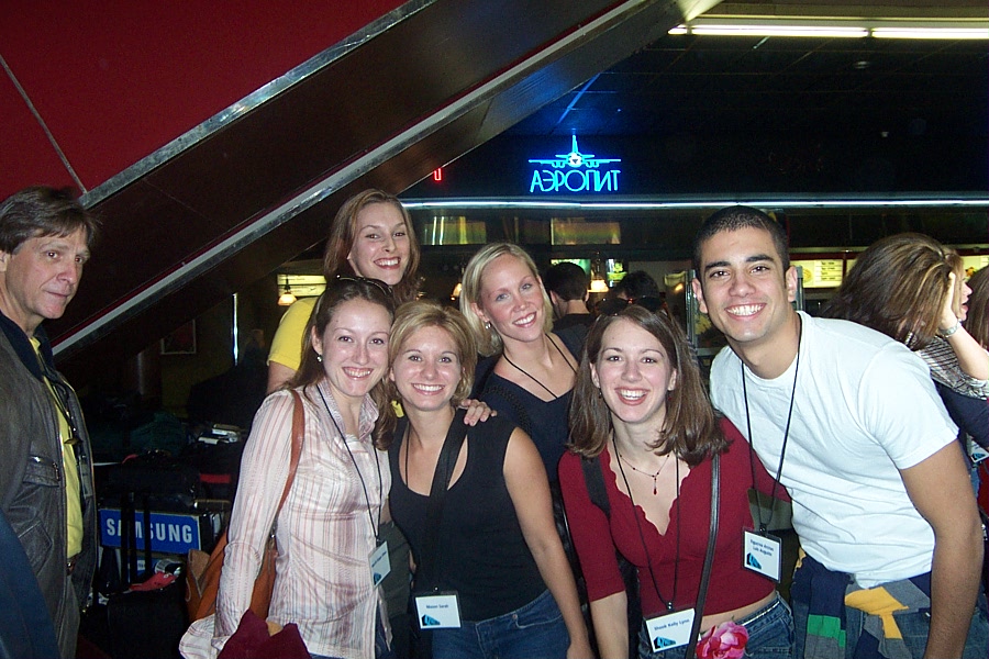 I arrived a few days before this photo, but we staged a publicity stunt like we all just arrived!