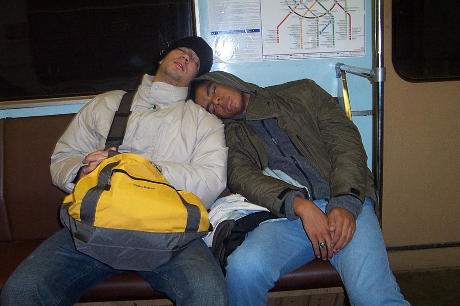 The 2 Ethnic guys in Russia.