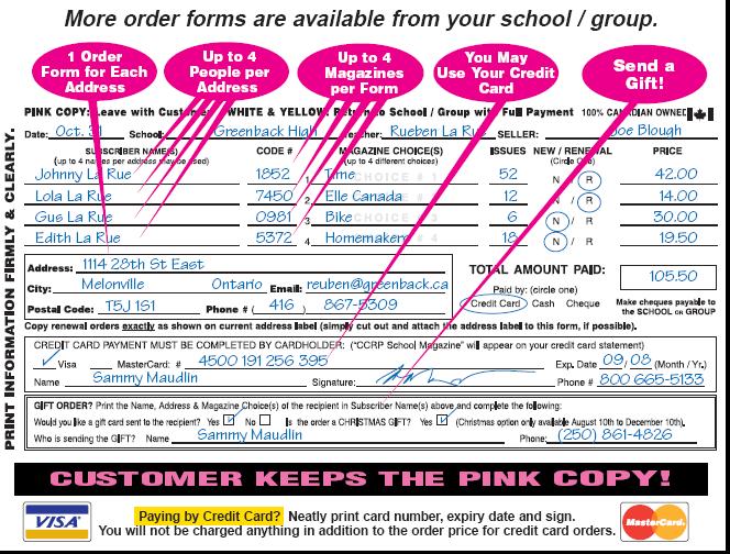 Click here to print an order form.