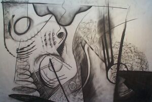 charcoal on paper
