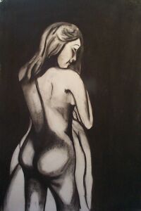 charcoal on paper