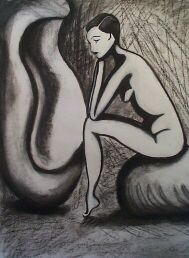 charcoal on paper