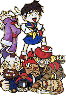 Sakura defeats all the world warriors... shyeah right... In her dreams!