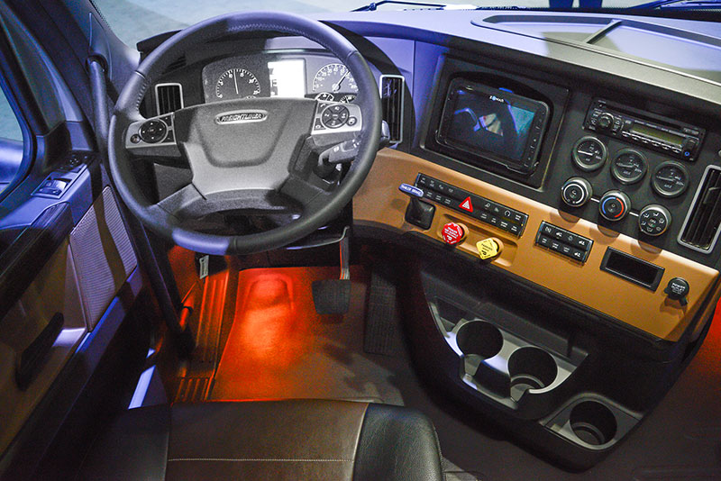 semi-truck interior 