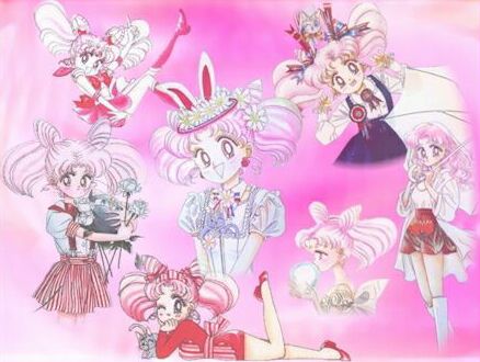 A collage of Chibi-Usa