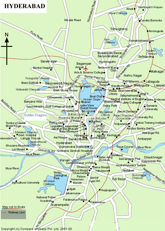 City Map of Hyderabad