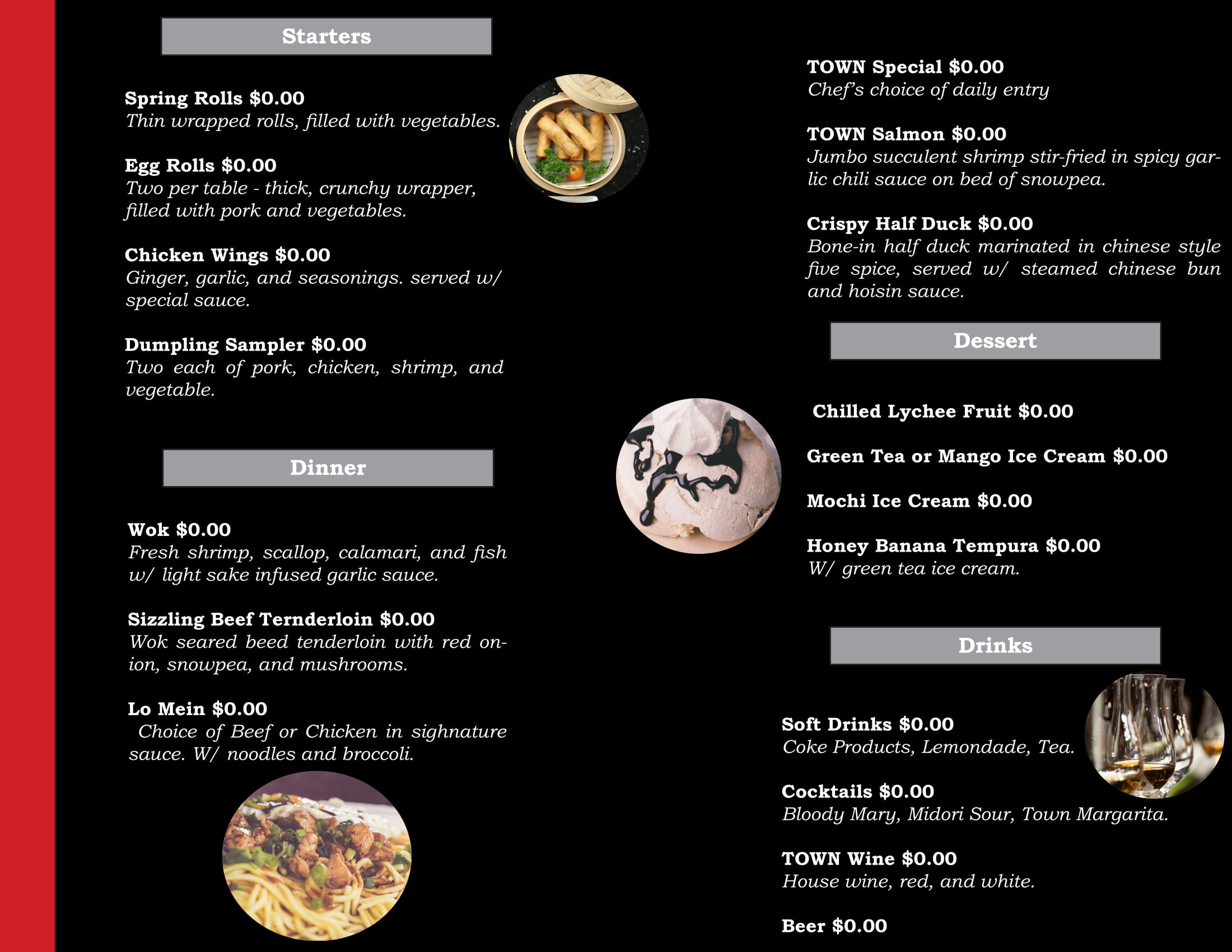 Menu Back
