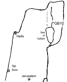 Map of 
northern Israel