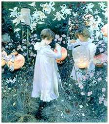 John Singer Sargent's "Carnation, Lily, Lily, Rose" 1885-86