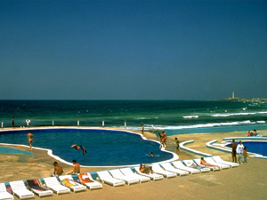 "The Corniche,"&nbsp; close to our house in Casablanca.