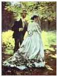 Monet's "The Walkers (Camille and Basille)," 1865