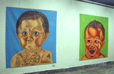 Kendzulak's serious painting show