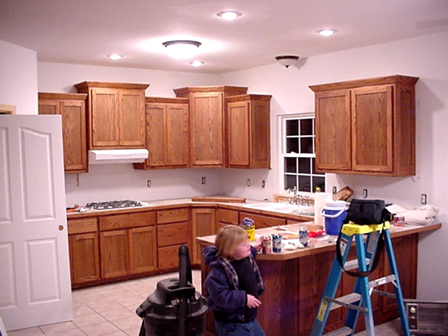 Kitchen Cabinets - just stained. - Construction
