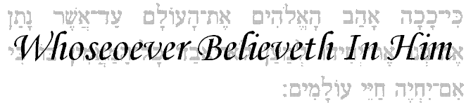 John 3:16 in Hebrew