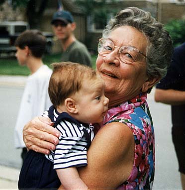 JD meets great-grandma Molleran