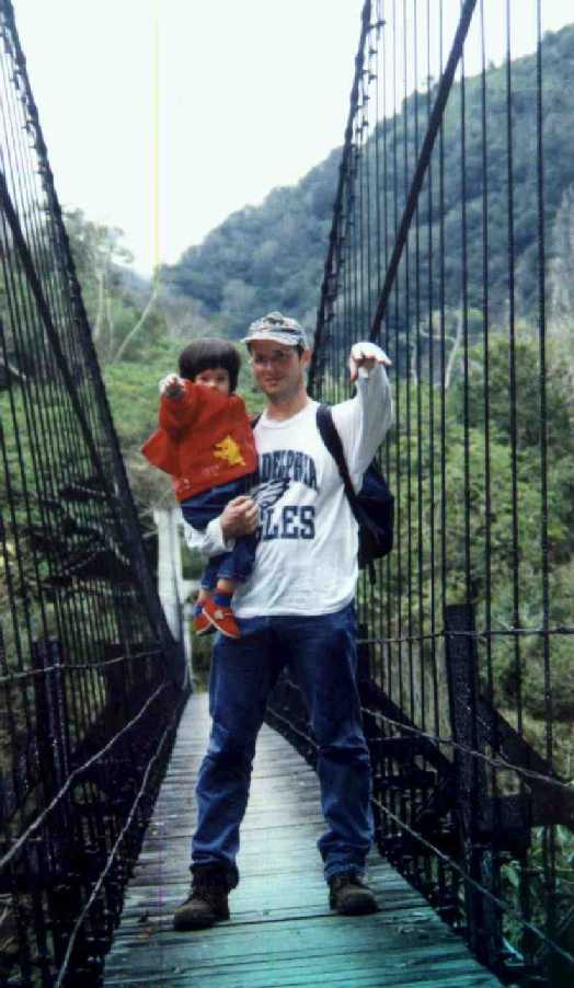 Suspension Bridge on the Lotus Lake Trail
