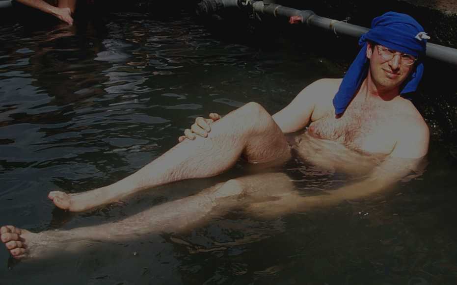 Taking a soak at Tona Natural Hot Spring