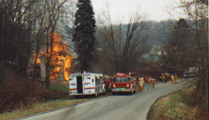 Live burn drill - Ellington Street