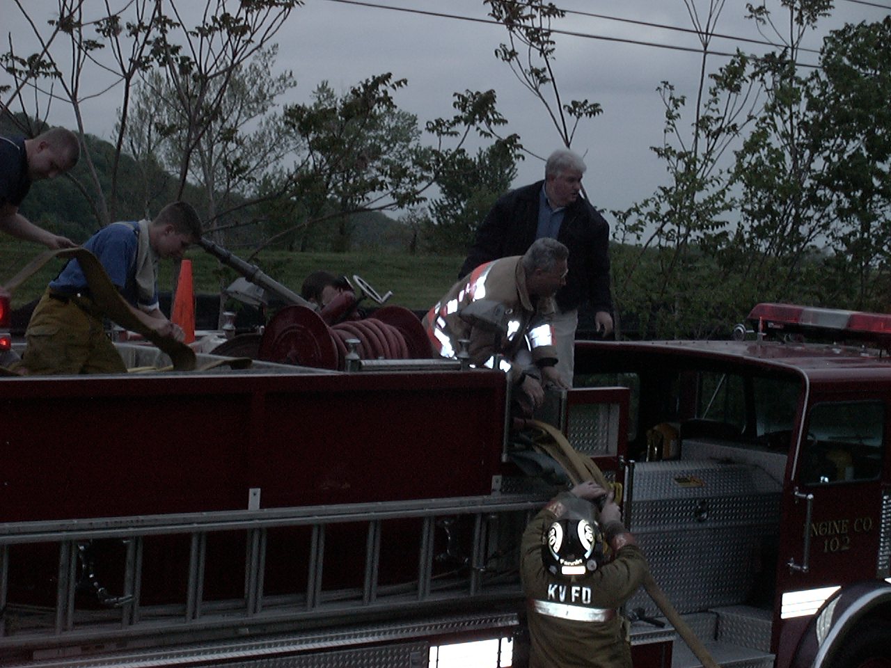 Eng 102 Drill Night/Firefighter Training