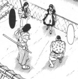 Tsubame es acosada por unos pervertidos