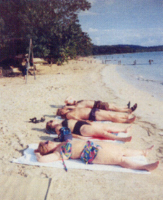 Soaking up the sun...