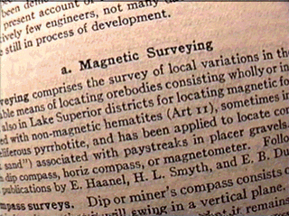 The science of magnetic surveying was common and utilized for many years before Peele's&nbsp; publication. 