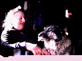 Bergie and her dog